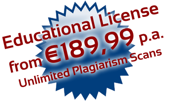 PlagAware plagiarism scans for universities and schools