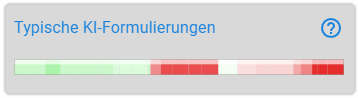 Ergebnise des KI-Detektors für Fallbeispiel 2